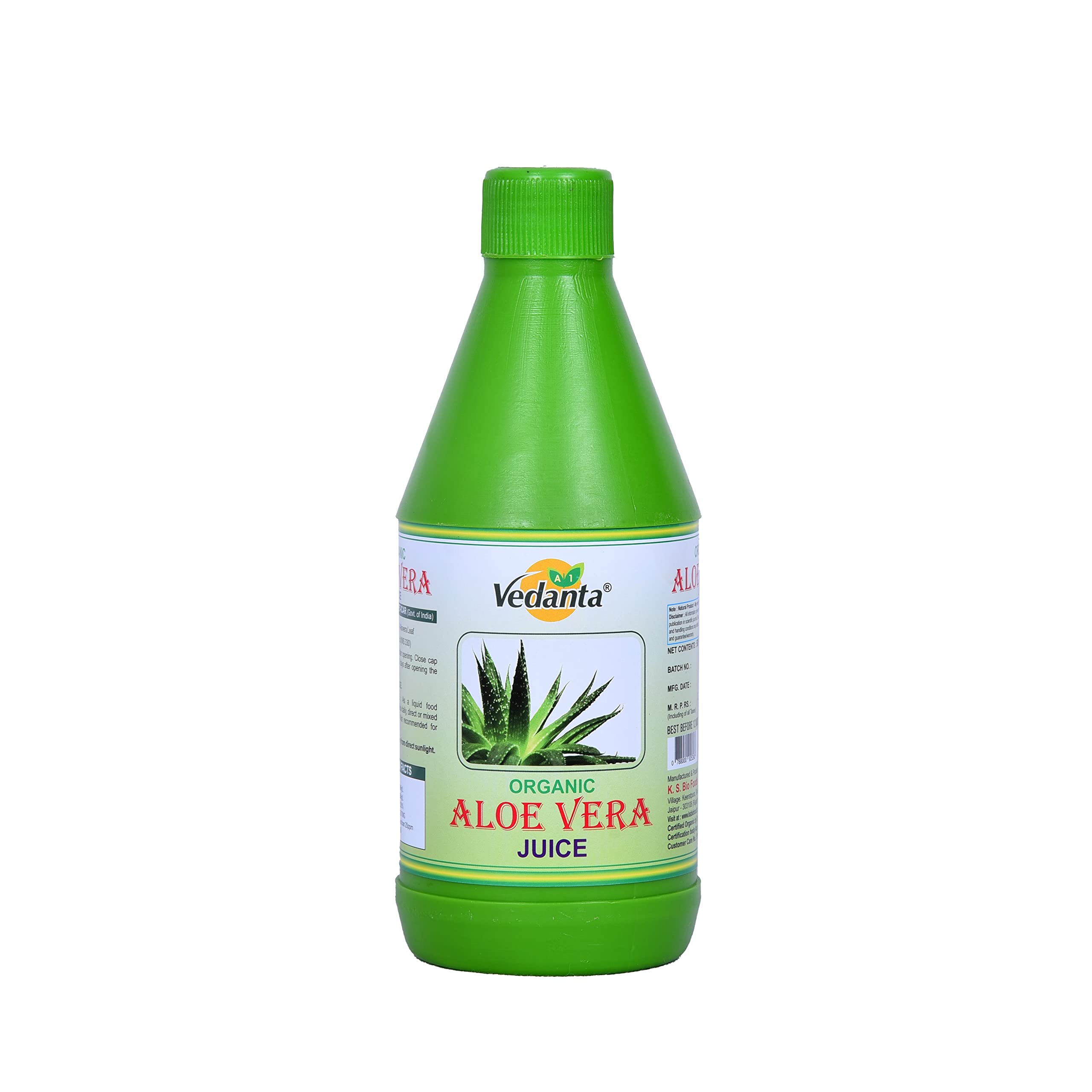 Vedanta 100% Organic Aloevera Juice with Pulp for Better Digestion, Immunity & Healthy Hair- 500ml (B07X7RPP7W) Amazon Price History, Amazon Price Tracker
