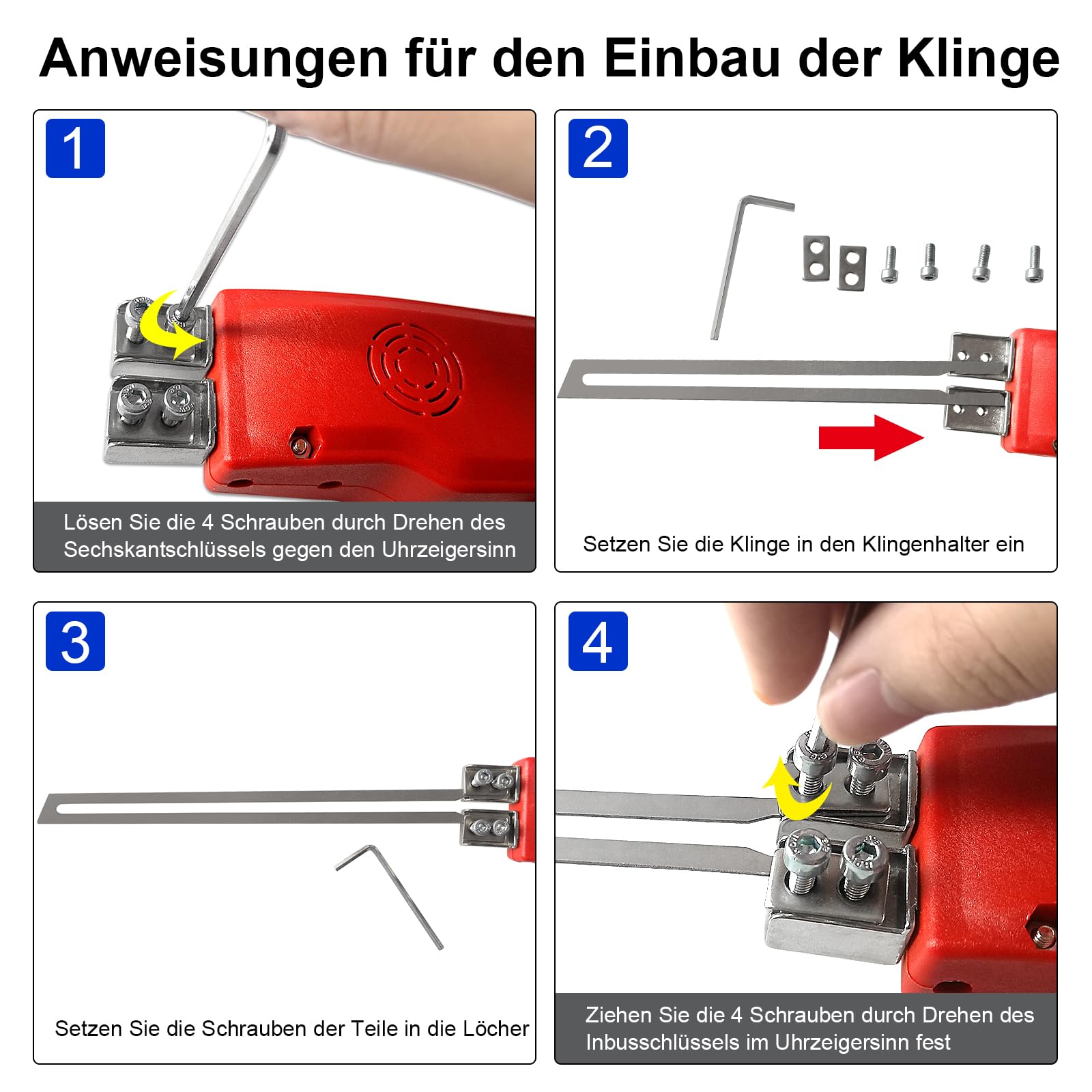 200W Styroporschneider Elektrische Heißmesser Schaumschneider mit 2 Klingen für Styropor, EPS, EPP, KT Board