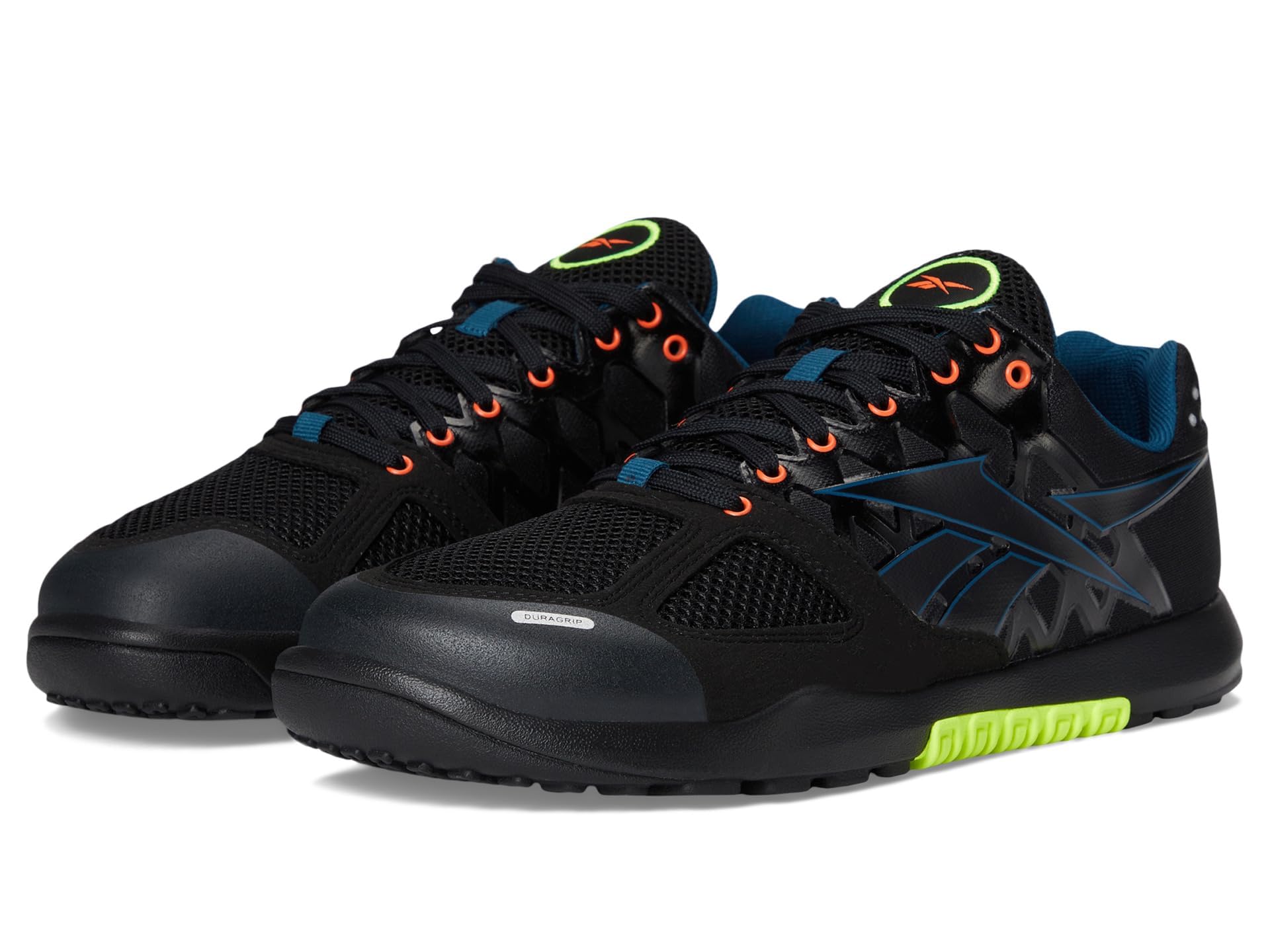 ReebokMen's Nano 2.0 Sneaker, Black/Digital Coral/Digital Lime, 10.5