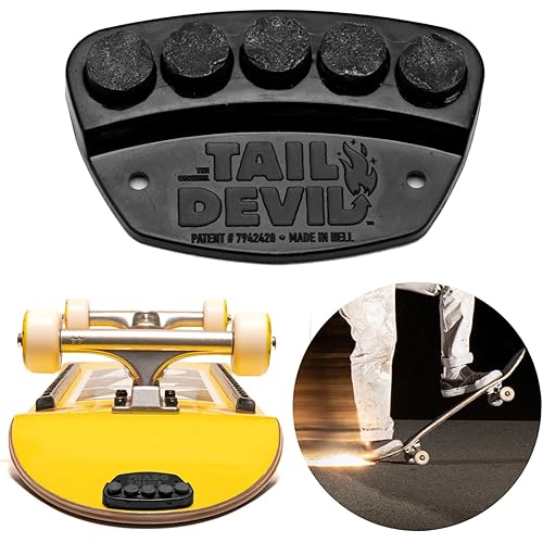 Tail Devil Skateboard Spark Plate - Sparks for Your Skateboard, Ultimate Skateboarder's Accessory, A Tail Plate Attachment for Cool Sparking Effect