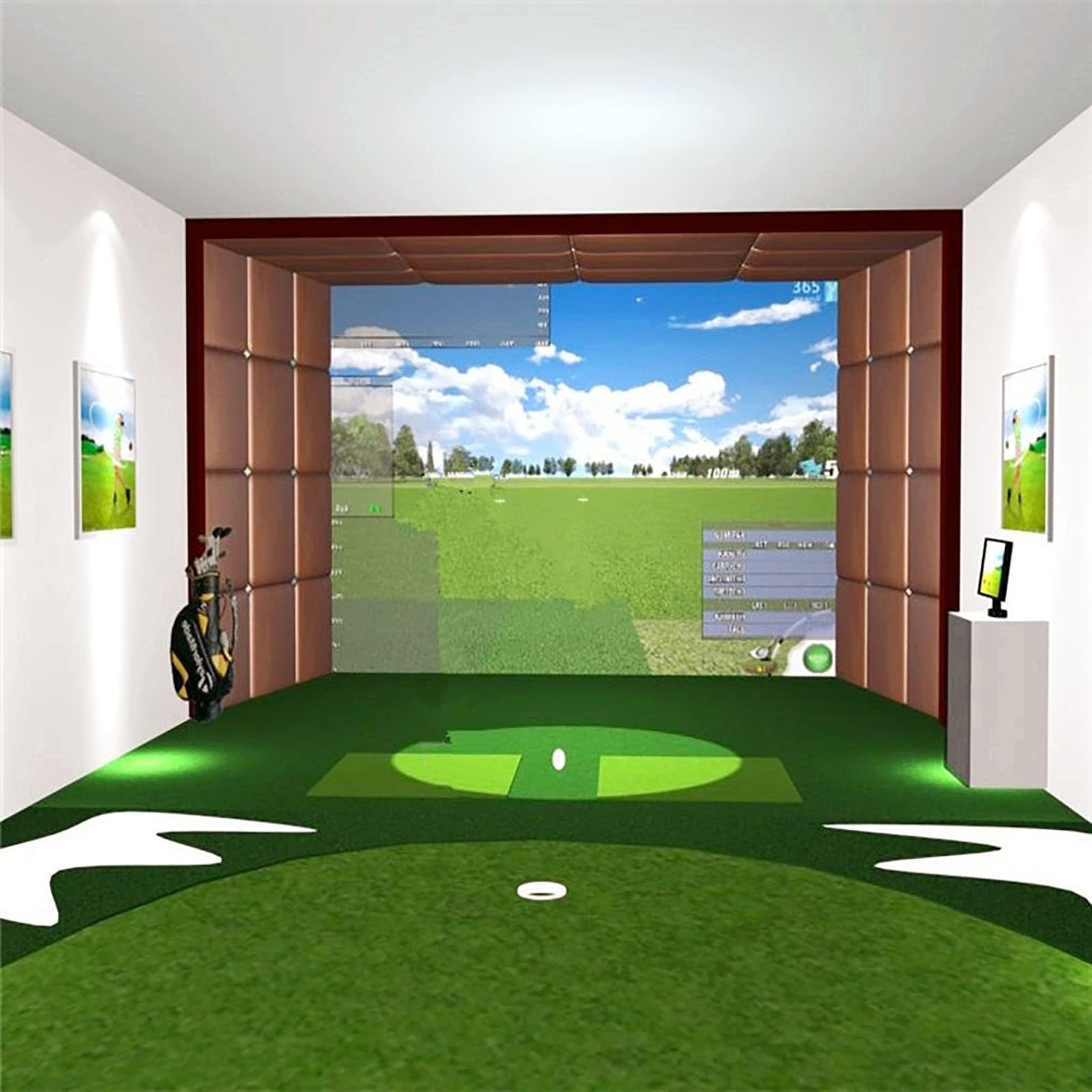 Grande schermo di proiezione panno per simulatore di golf gaming, 300 x 200 cm, ideale per allenamento a casa e gioco, strumento di intrattenimento perfetto per principianti