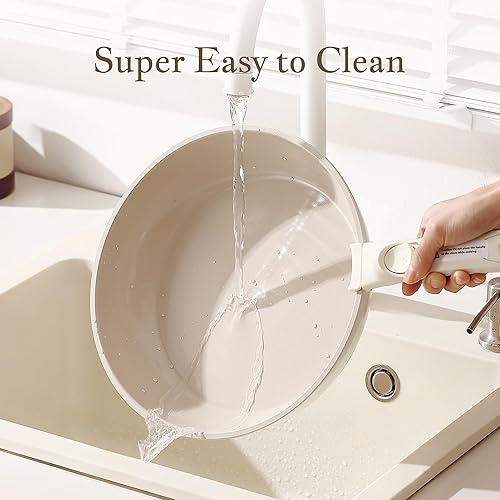 Miniatura 7 de Redchef Juego de ollas y sartenes realmente no tóxicas, antiadherentes, juego de ollas y sartenes de cerámica antiadherentes, sin PFAS PTFE PFOA