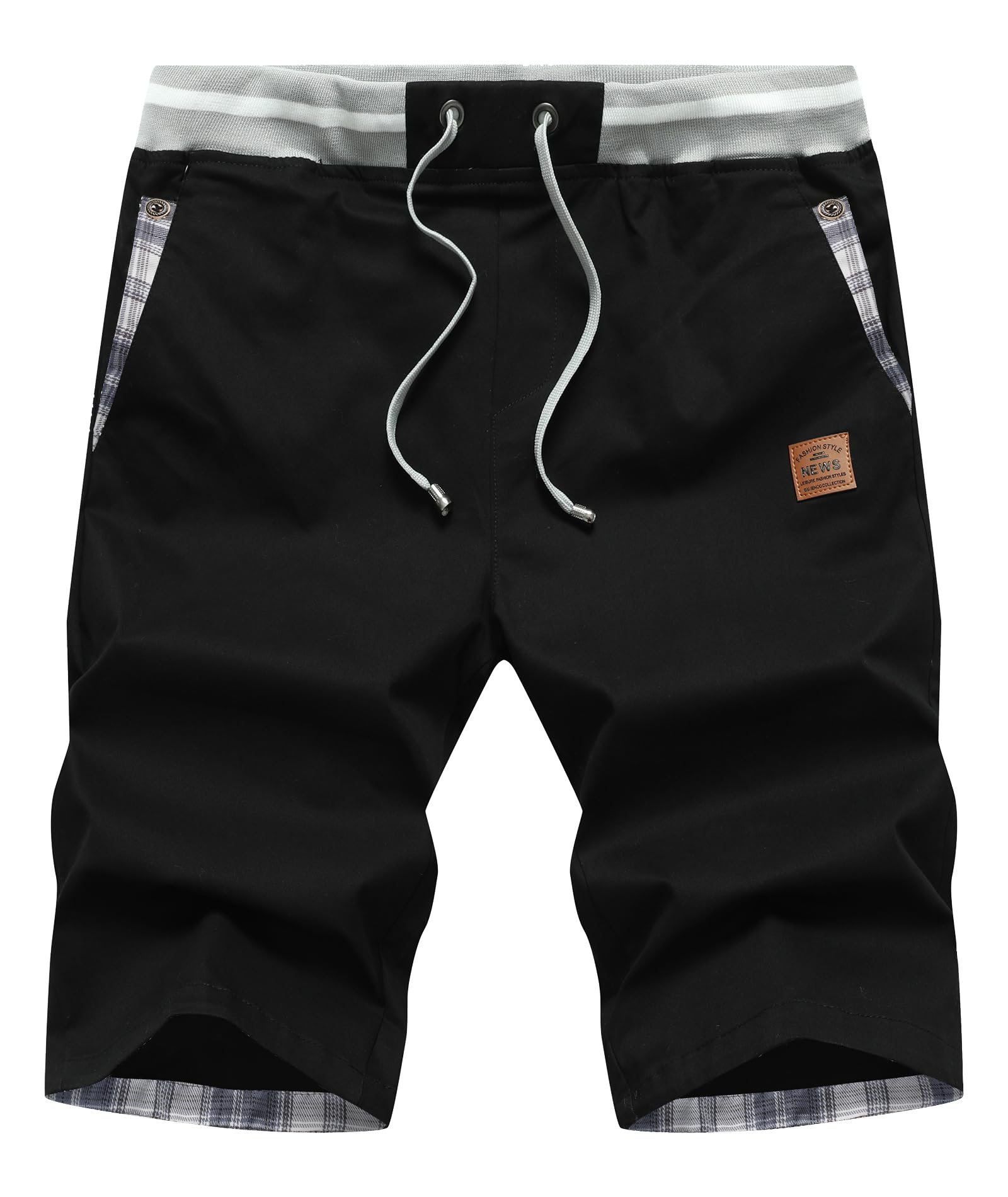 Djtnzdm Pantalones Cortos Hombre Chino Algodón Casual Bermuda Elegante Pantalones Cargo Elastico Shorts Hombre con Tasca
