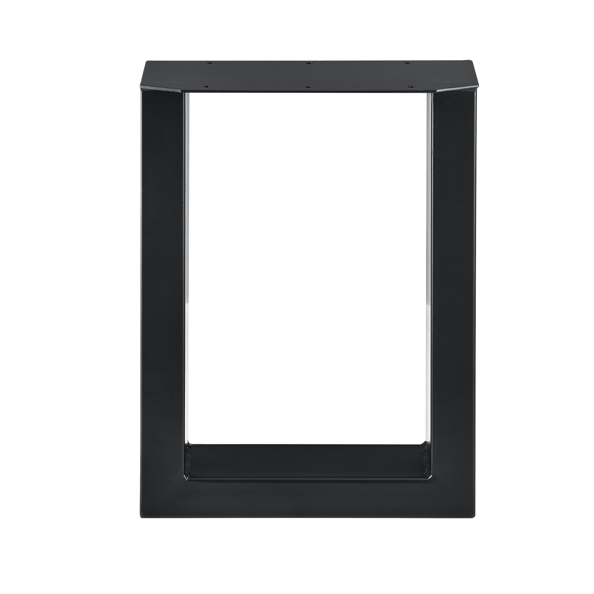 [en.casa] Bankgestell Makers 2er-Set Esstischgestell Couchtischgestell Tischbeine Stahl pulverbeschichtet viereckig Schwarz 30x43cm