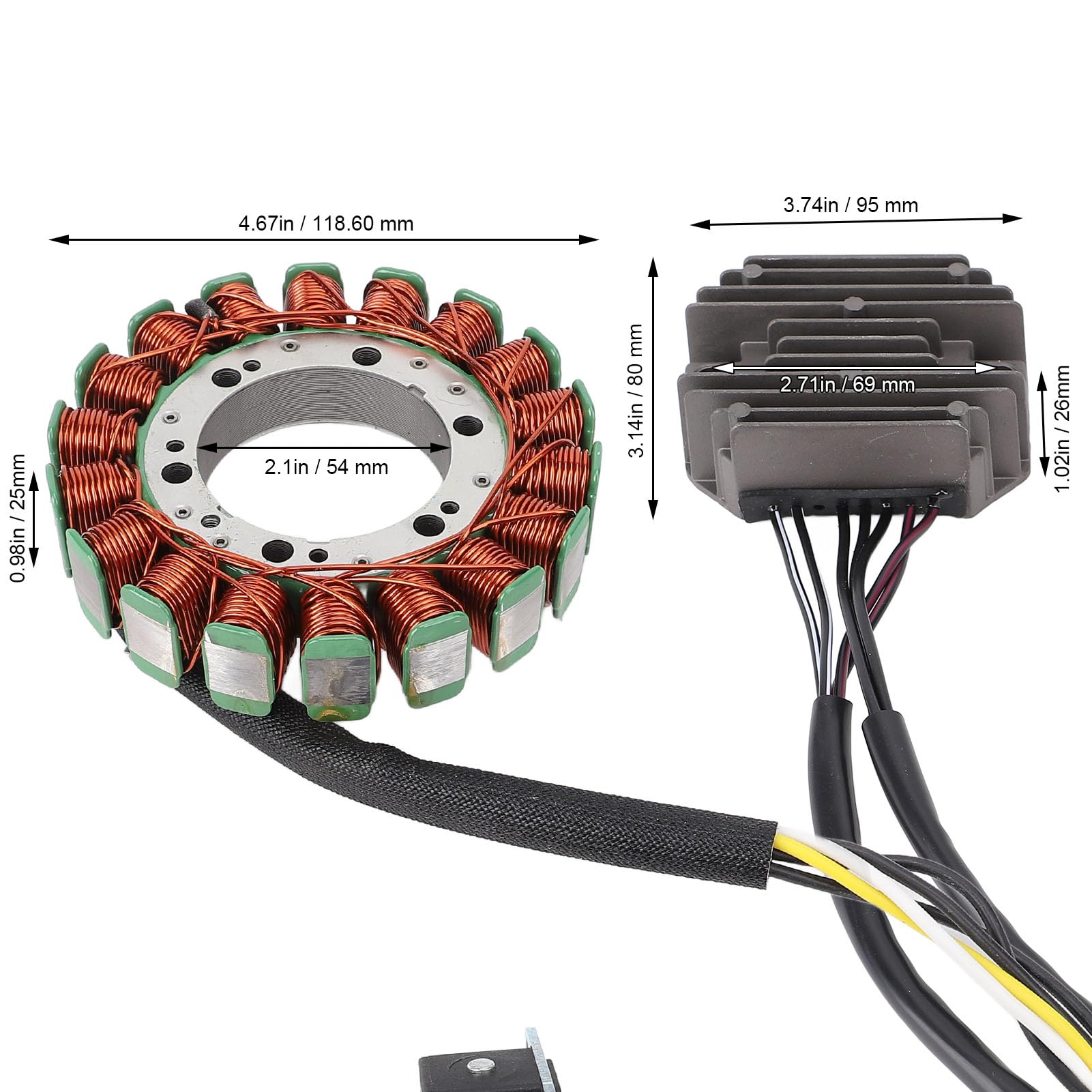 Kit di Guarnizione del Raddrizzatore del Regolatore dello Statore 3430 053 per 400 FIS Man 2x4 4x4 per Installatori Professionisti