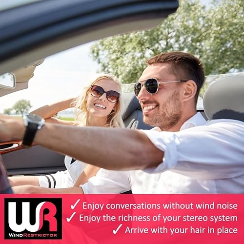 Miniatura 3 de 2002 – 2008 BMW Z4 Convertible bloqueador de viento – Control de flujo de aire, corte hacia abajo turbulencia, ruido de viento – patentada – fácil