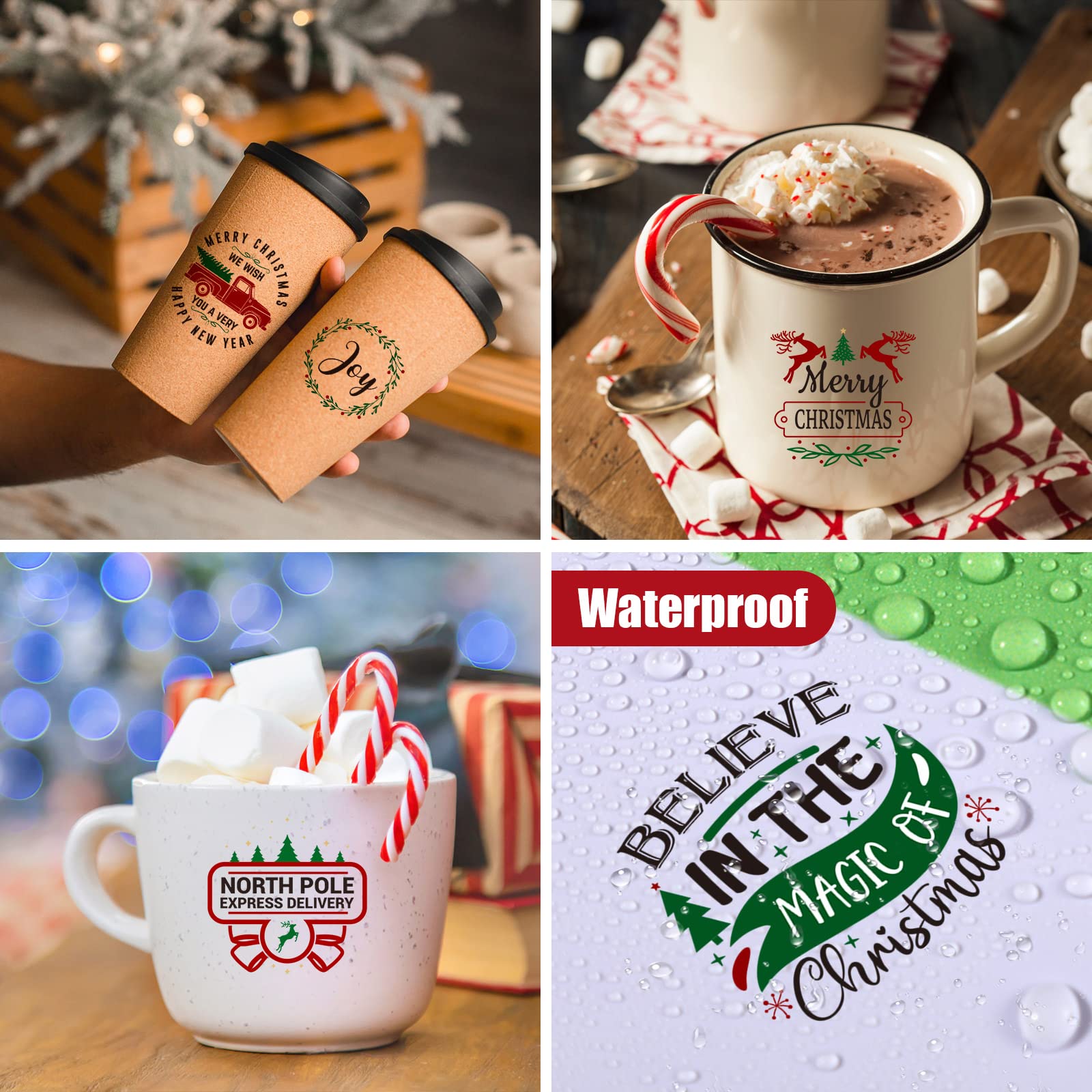 Snapklik.com : Epakh 45 Pcs Large Christmas Inspirational Vinyl ...