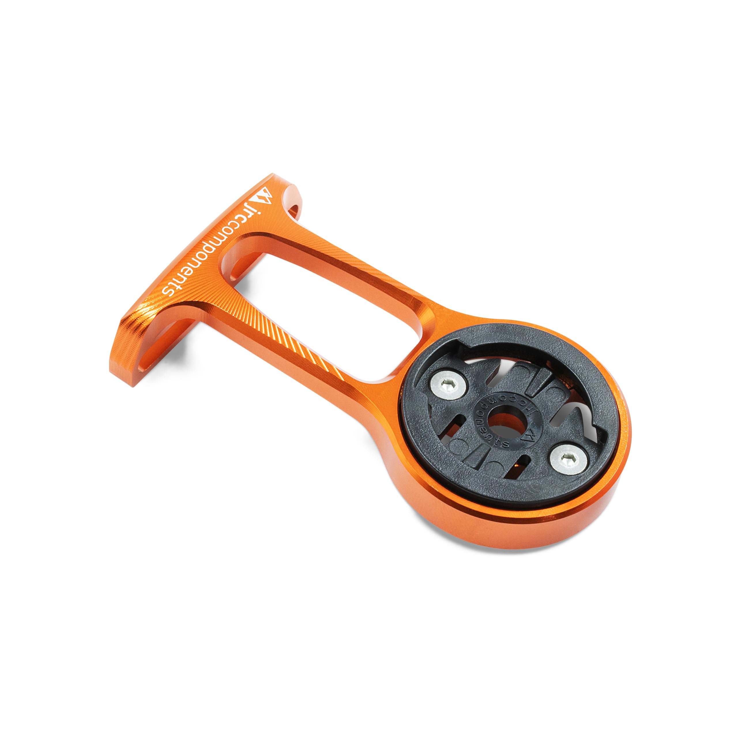 JRC Components Stem Out Front Mount | Compatible with Garmin Edge Series Devices | Lightweight CNC 6061 Aluminium Body - Orange
