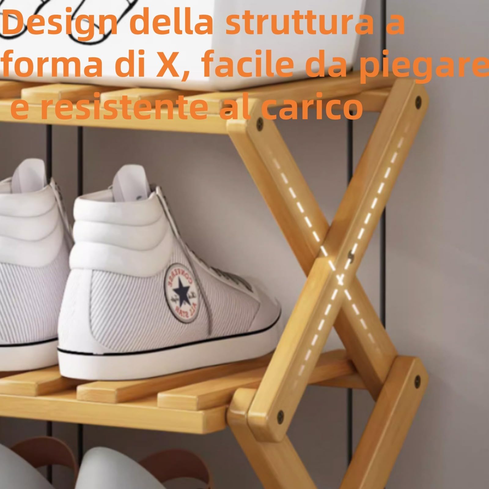 Scarpiera Pieghevole,scarpiera verticale,Scarpiera salvaspazio Slim Ingresso, Scaffale per Scarpe, Mobile Portaoggetti, Stoccaggio Verticale Stretta per Ingresso, Bagno, Soggiorno e Corridoio