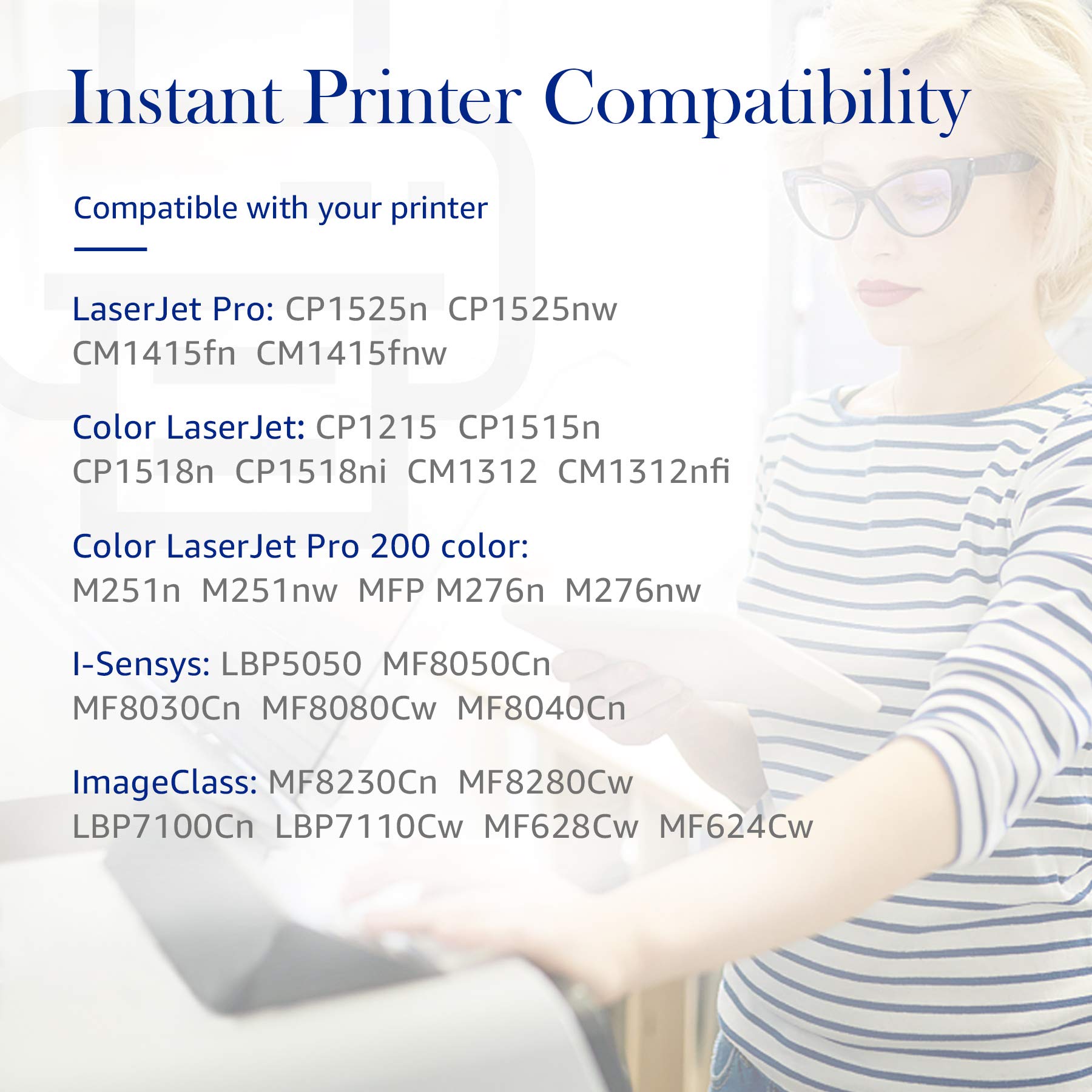 STAROVER 131X Compatibile per HP 131A 131X LaserJet Pro 200 Color M276nw | CF210A CF210X Compatibile con HP LaserJet Pro 200 Color M276nw M251n M251nw CP1215 CM1312nfi CM1415fnw CP1515n CP1525n 128A