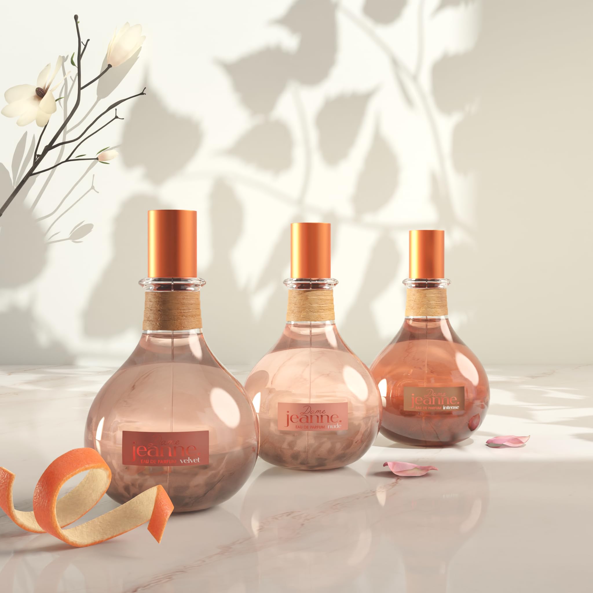 JEANNE EN PROVENCE - Damskie perfumy Dame Jeanne Intense - Woda perfumowana - Butelka z rozpylaczem 75 ml - Wyprodukowano we Francji w Grasse