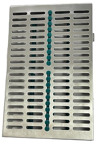 Miniatura 10 de ArtLab -Caja de casete de esterilización de instrumentos dentales (para 20 piezas) para organizador de instrumentos dentales y casetes de