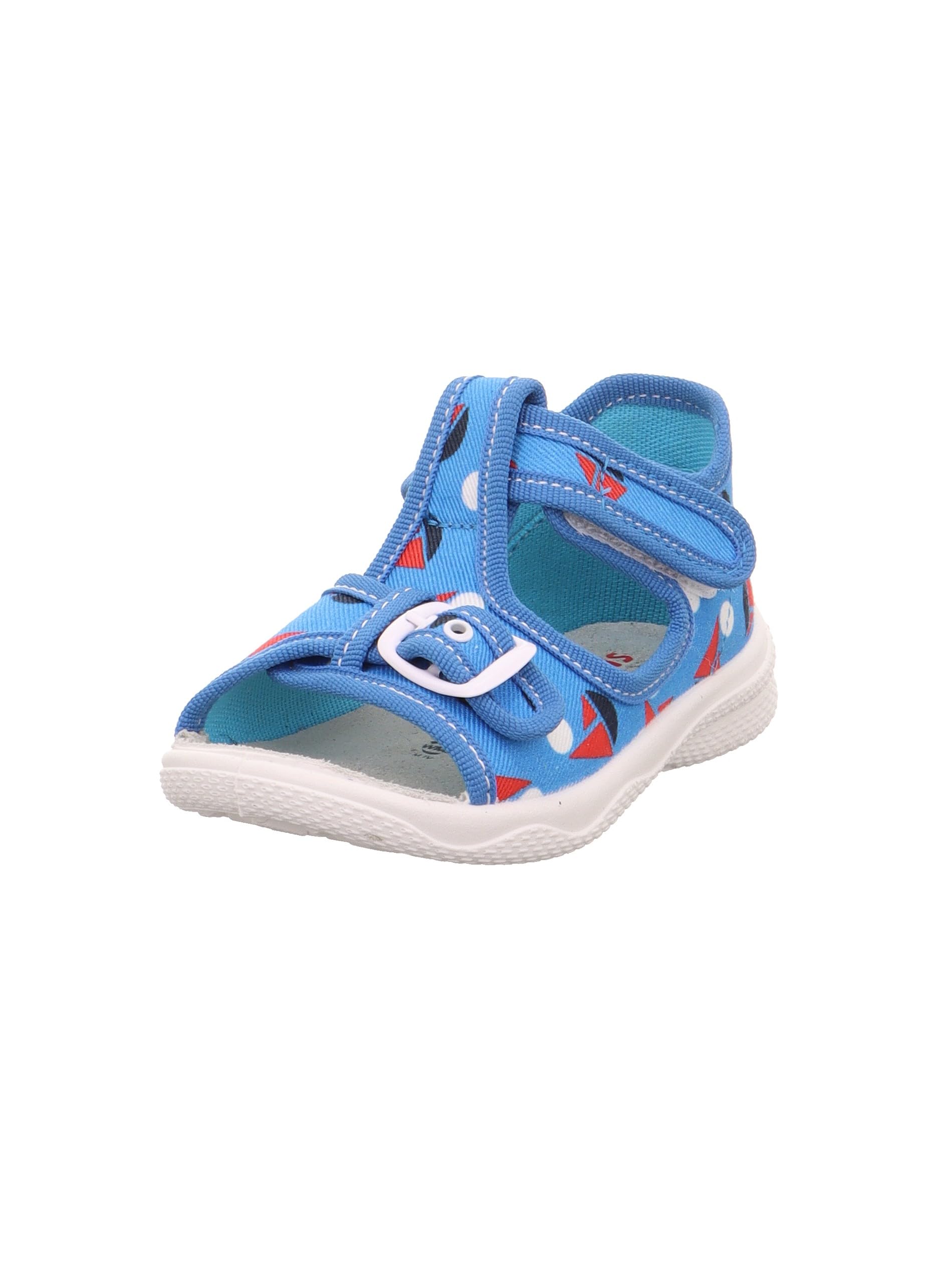 Superfit Boys Polly Slippers, Turquoise Multicoloured 8010, 4.5 UK Child