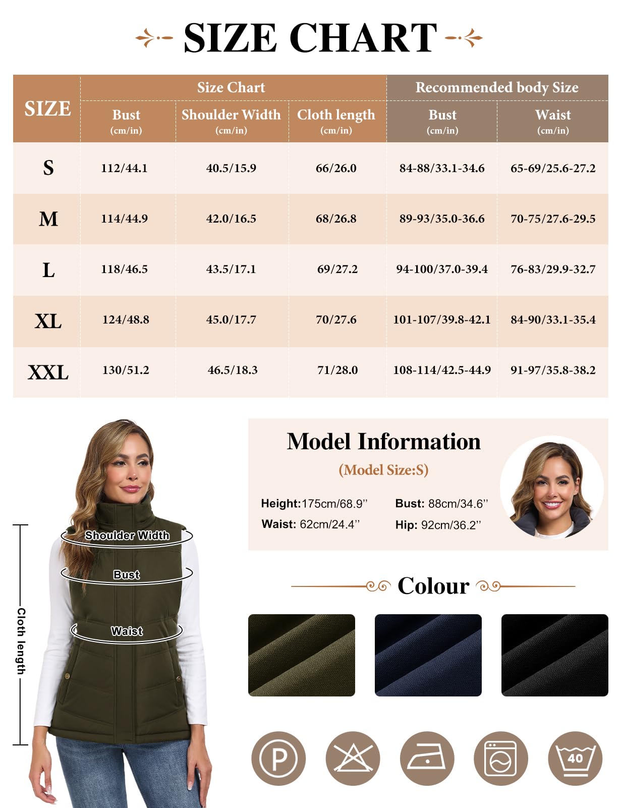 heekpek Damen Weste mit Kapuze Winterweste Ärmellose Fleeceweste Steppweste Kurz Reißverschlüsse Outdoor Warme Damenwesten Ärmellose Jacke Herbst Thermoweste