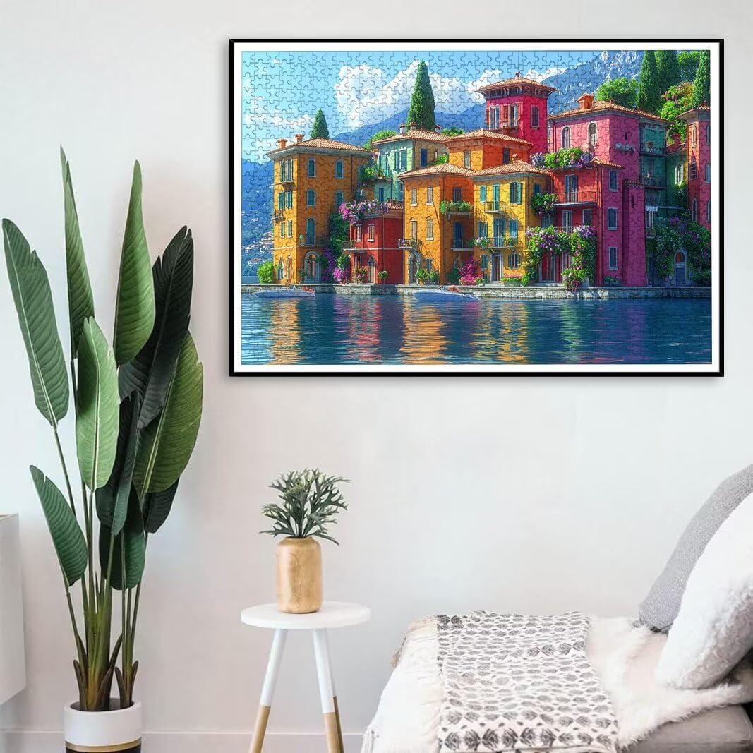 Puzzle Italia, Puzzle 2000 Piezas, Rompecabezas, Regalo Mujer, Decor -8486