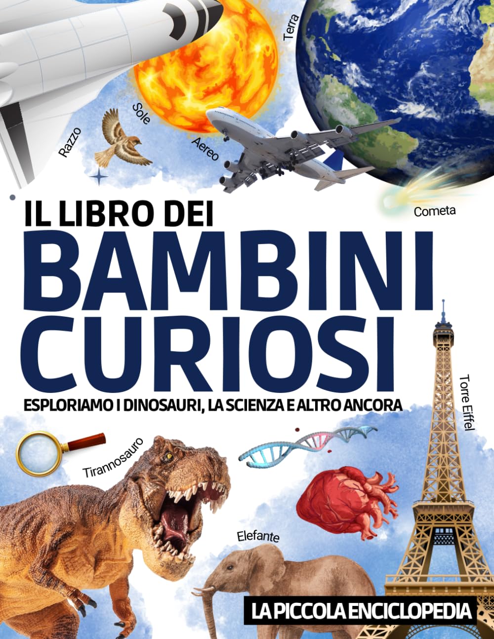 Il Libro dei Bambini Curiosi: L'enciclopedia per bambini dai 6 ai 10 anni per scoprire e imparare tutto sui dinosauri, l'astronomia, gli animali, la ... educativa per rispondere a tutte le domande