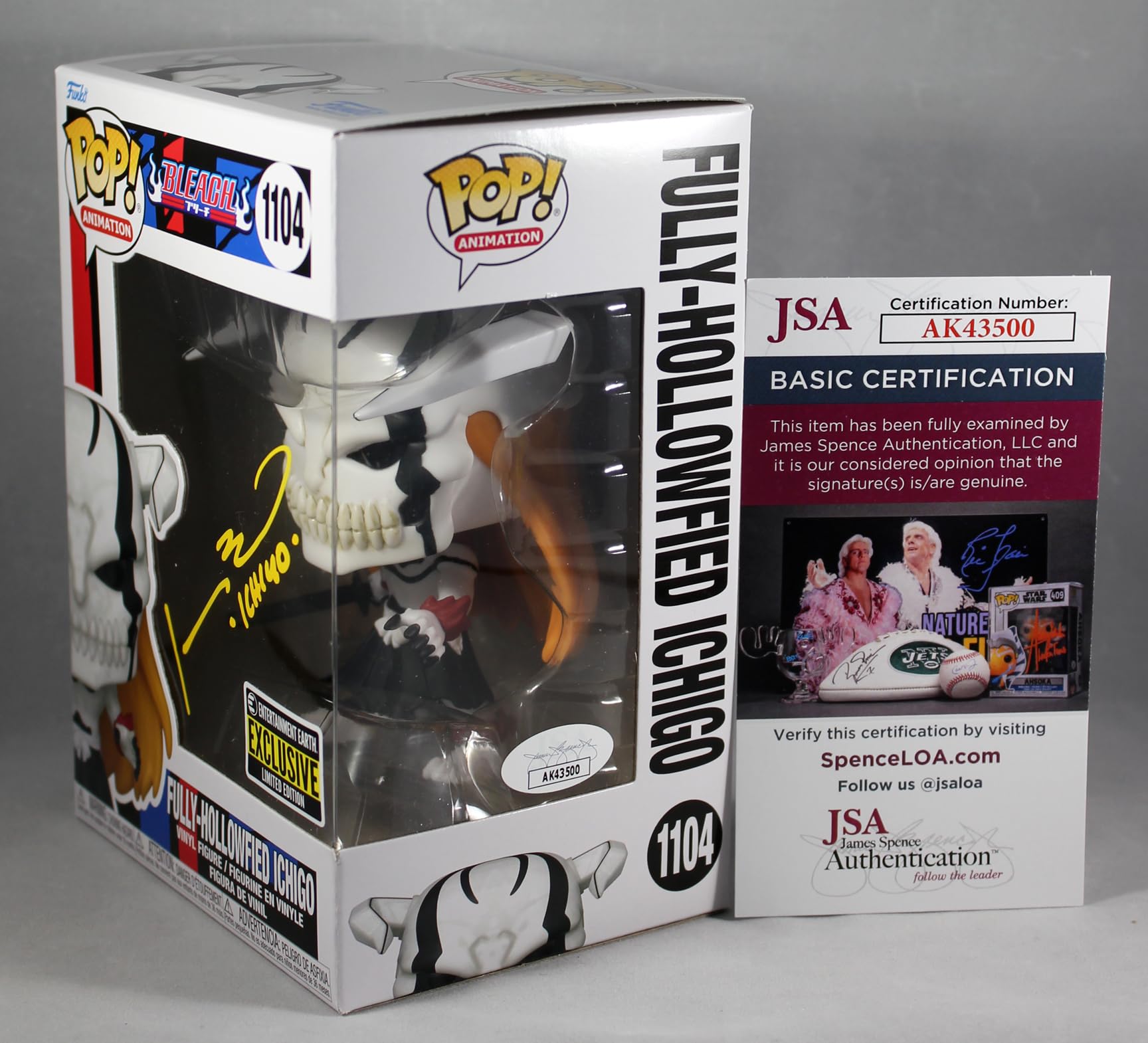 Johnny Yong Bosch Signed Fully-Hollowfied Ichigo Bleach Funko Pop