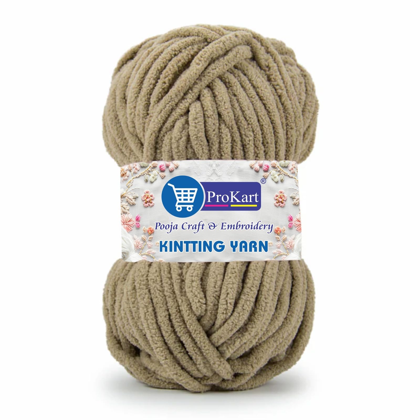 ProKart Premium Blankie Wool, Plush & Cuddly, Chenille Yarn Supersoft Hand Knitting Wool Ball | Blanket Thick/Mottu Yarn Ball Suitable for Hand Knitting and Crocheting for Baby, Adult, Sweaters, caps, Throws, Home Furnishing, Scarves, Blankets (Light Wine, 100gms x 1 Pack)