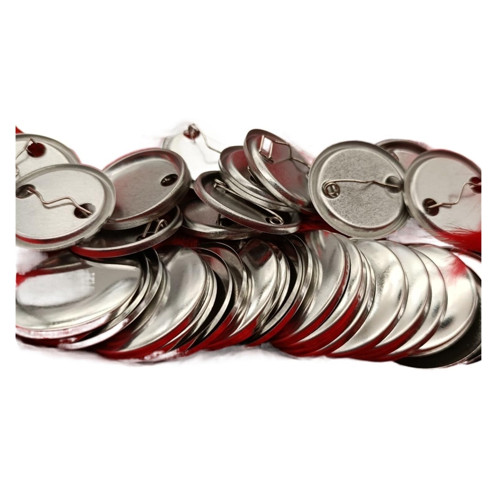 Zestaw do robienia odznak, 500 zestawów 25-75MM pusta odznaka Pin przycisk części maszyna Maker zestawy do robienia nowy materiał(50mm)