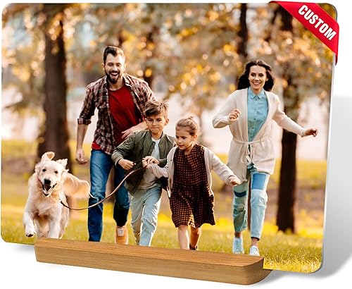 Custom Style Impresiones de Fotos en Metal Personalizadas, Personaliza Tu Propio Marco de Fotos, Regalo de Imagen en Metal Personalizado para