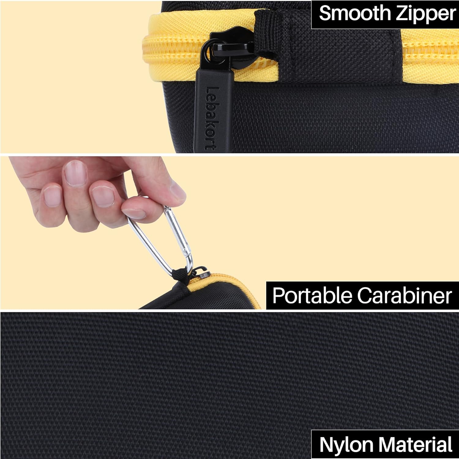 Storage Case Compatible with DEWALT Wearable Speaker/TWS Earbuds (Black Case) - Image 5