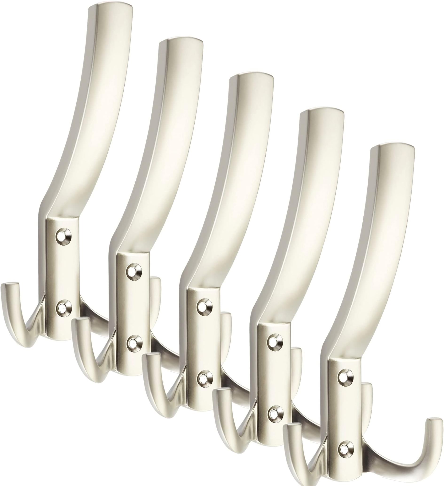 Garderobenhaken Edelstahl Wandhaken Kleiderhaken Schwarz Haken Eckig Garderobe E - Foto 13