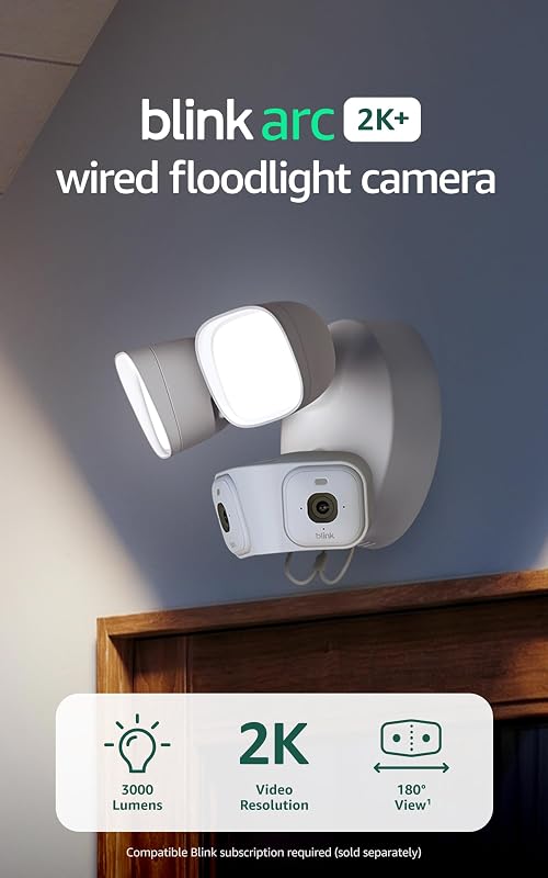 Blink Arc 2K+ Wired Floodlight Camera