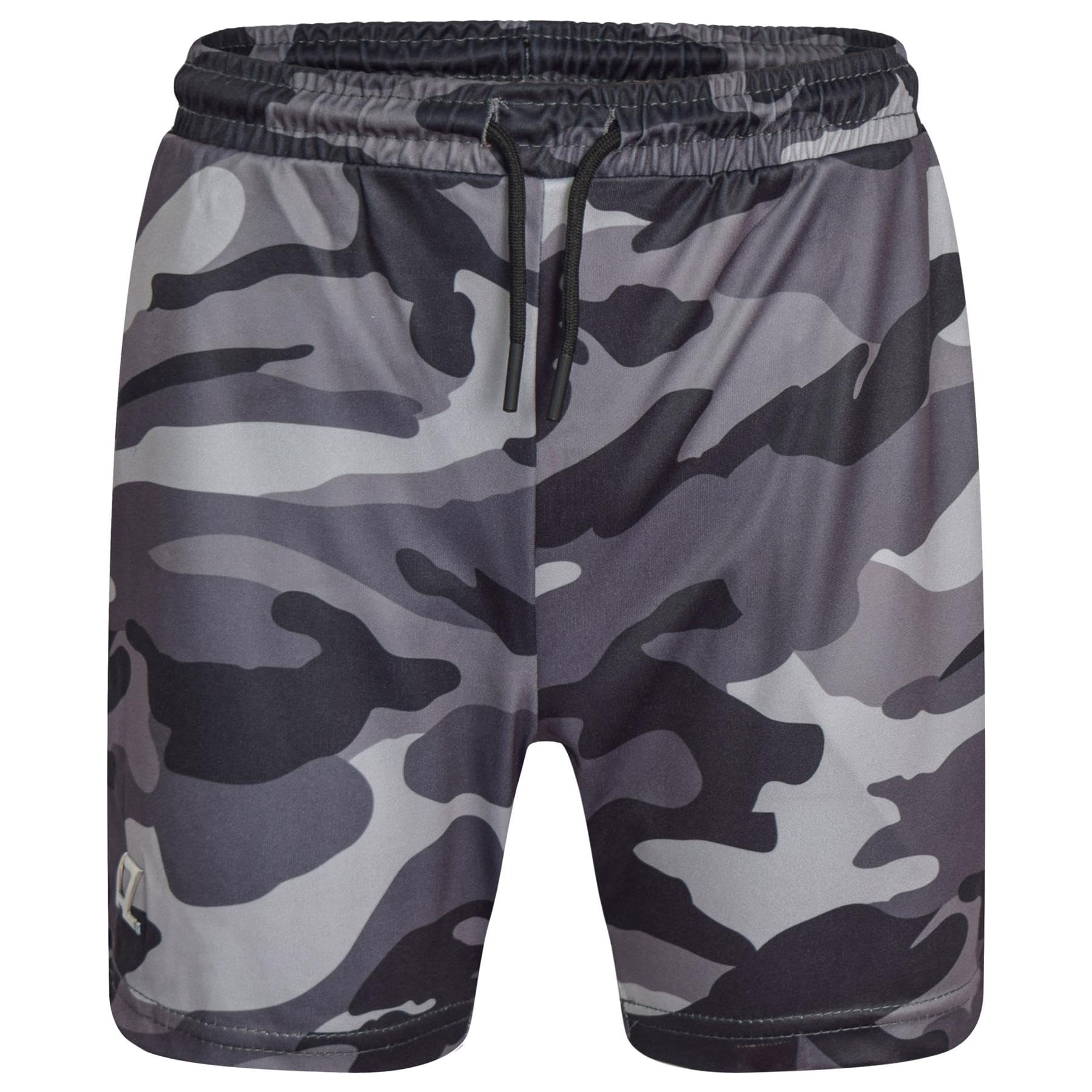 A2z 4 Kids Boys Charcoal Active Pe Shorts Camouflage Lightweight - Shorts S10 Camo 3-4
