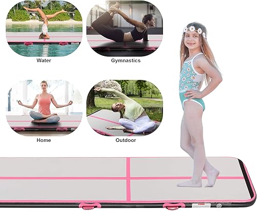 Miniatura 4 de 101316202326FT Inflatable Air Gymnastics Mat Gymnastics Track Training Mats 48inches Thickness Inflatable Gymnastics Track for