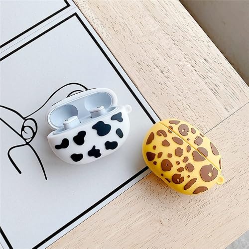 Miniatura 6 de Beats Studio Buds 2021 - Funda protectora de silicona 3D simple y fresca, funda de TPU compatible con funda de carga con llavero (TPU de queso)