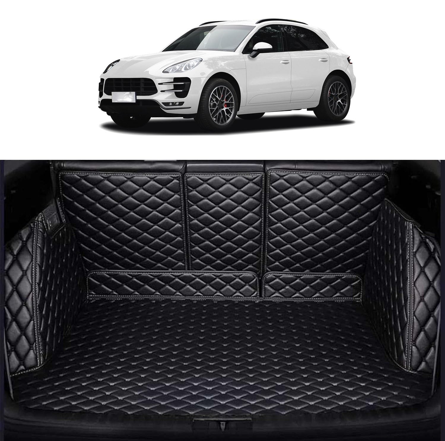 カスタム 車のトランクマット ポルシェ マカン2014-20223Dフルカバー