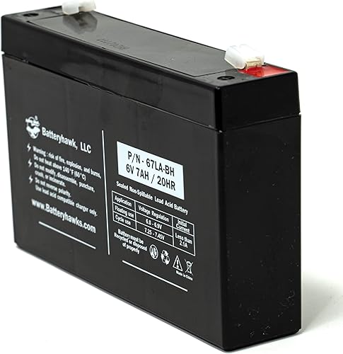 Miniatura 2 de Battery Hawk UB670 ELB-0607 plomo ácido 6V 7AH SLA WP7-6 EMB-0606 sellado para señal de salida luz de emergencia BAT67 7000mah