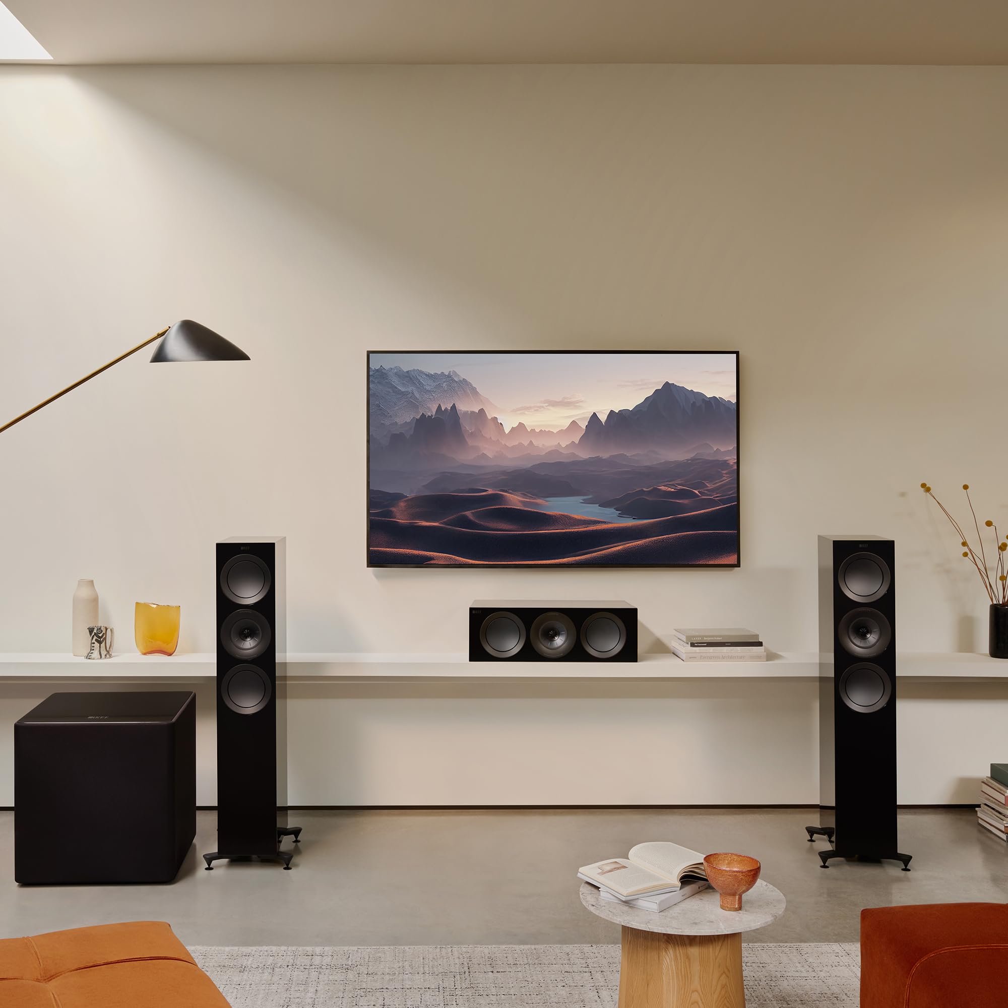 KEF Kube 15 MIE - Subwoofer alimentato da 38 cm per Home Theater e HiFi