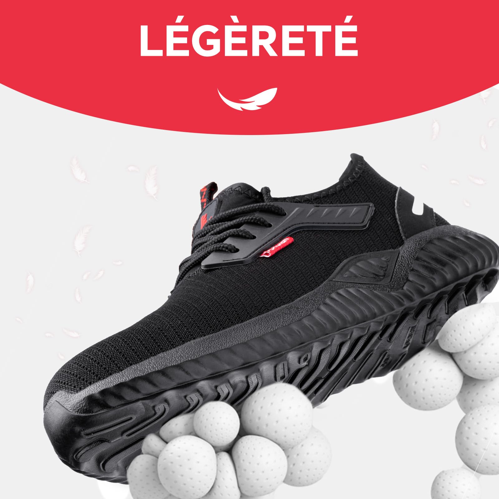 Furuian Chaussures de Sécurité Hommes Femmes Légère Basket de Securite Chaussure de Travail