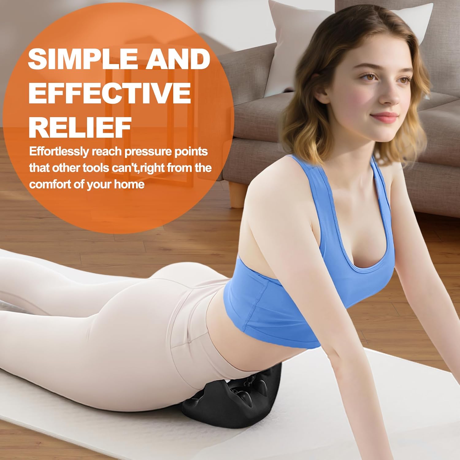 Psoas Release Tool - Hip Hook Psoas Muscle Release Tool & Hip Flexor Release Tool Back Stretcher Equipment Psoas Release Tool Deep Tissue- Black - Image 2