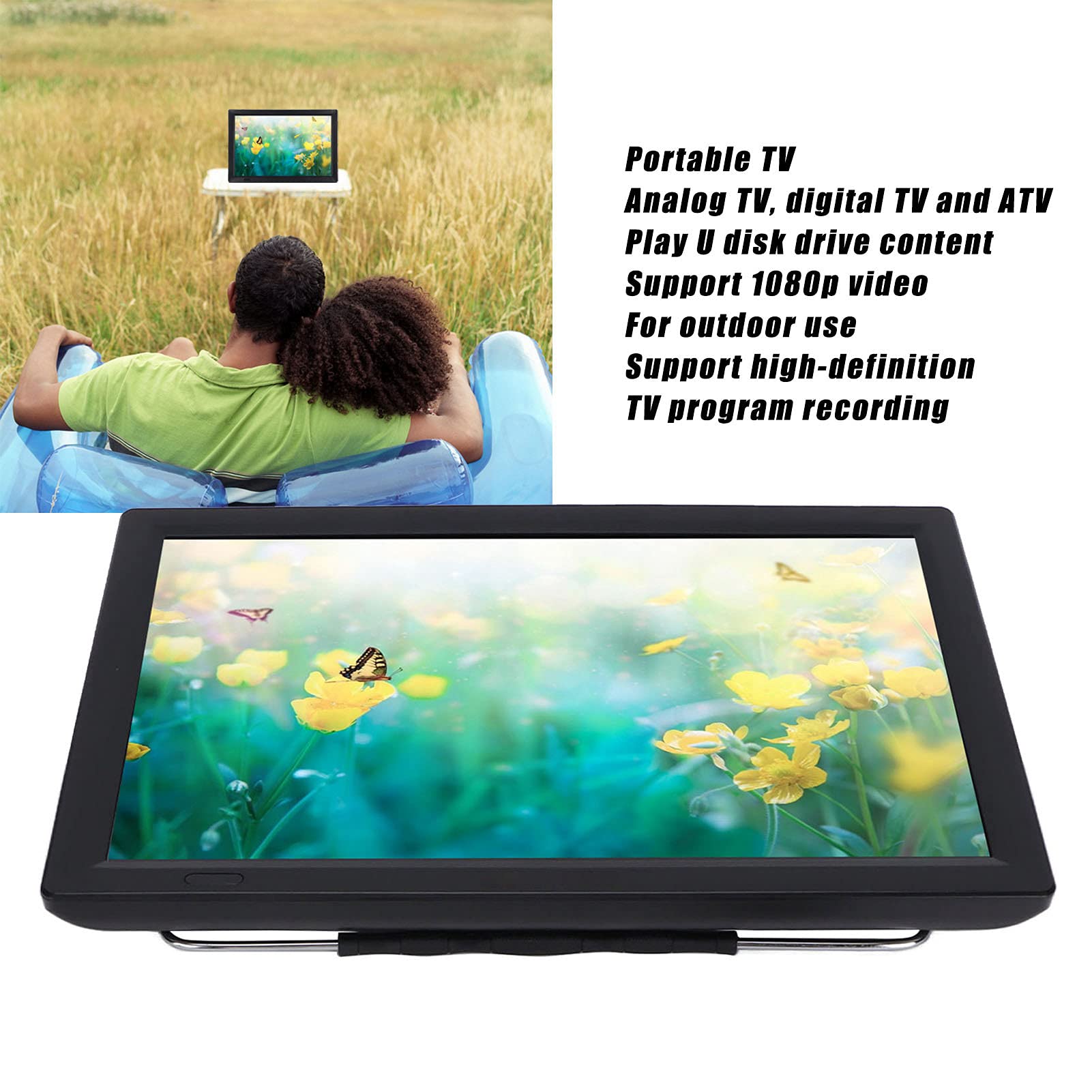 Amazon | 14インチ ポータブルテレビ HD LED TV 1920x1280 マルチ