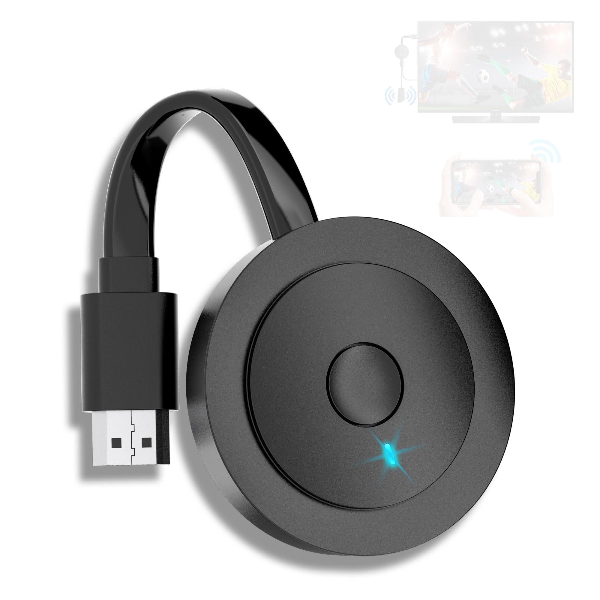 Wireless HDMI Adapter für TV, SOCLLLife Wireless HDMI Dongle, Miracast Dongle,Kabellos HiFi Adapter von Android/OS/Windows/Mac OS Laptop,Tablet, to PC/TV/Monitor/Projektor, Miracast/Airplay/DLNA 16"