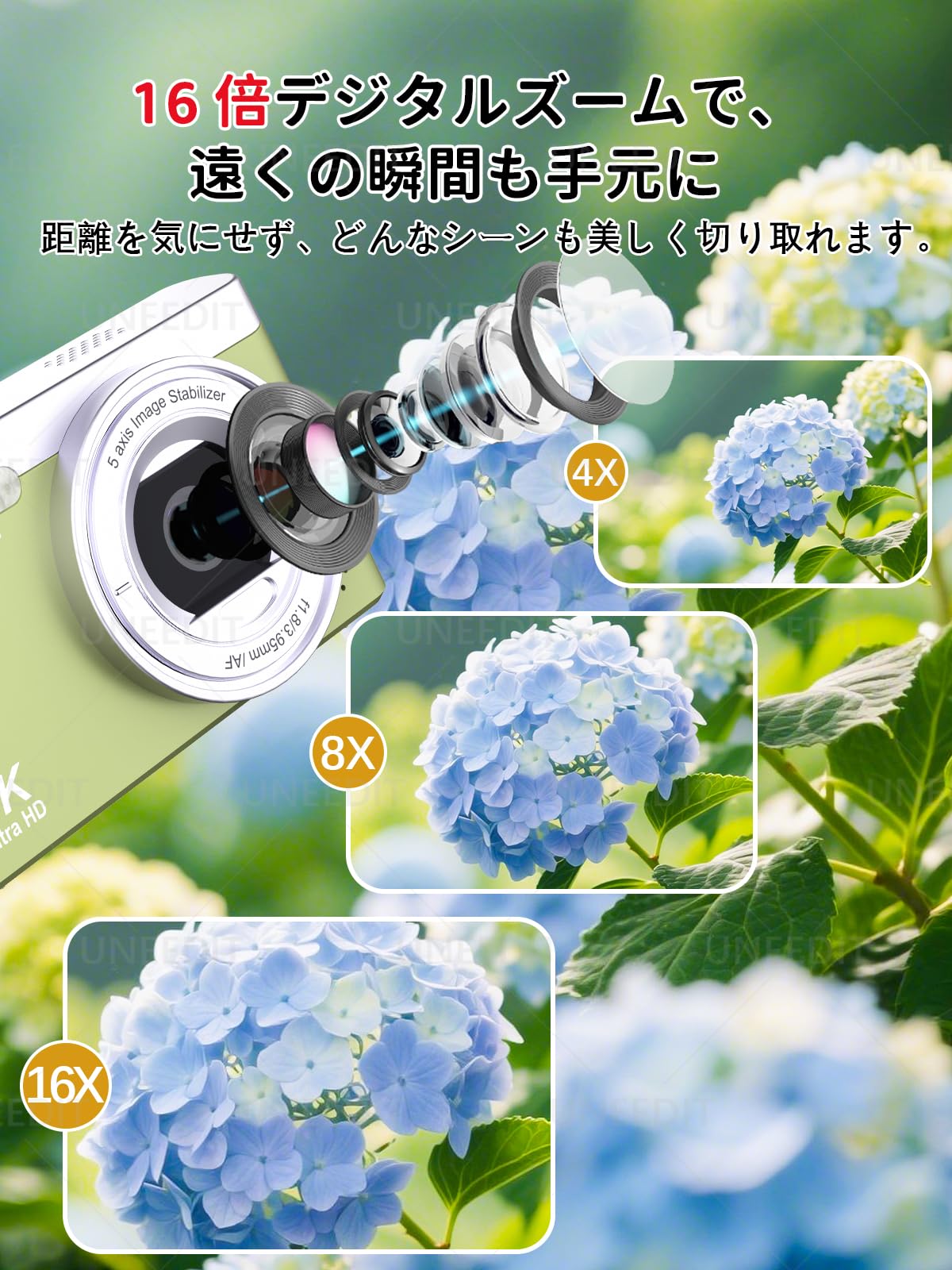 Amazon | 2026新登場 デジタルカメラ 4800万画素 4K録画 デジカメ 64G