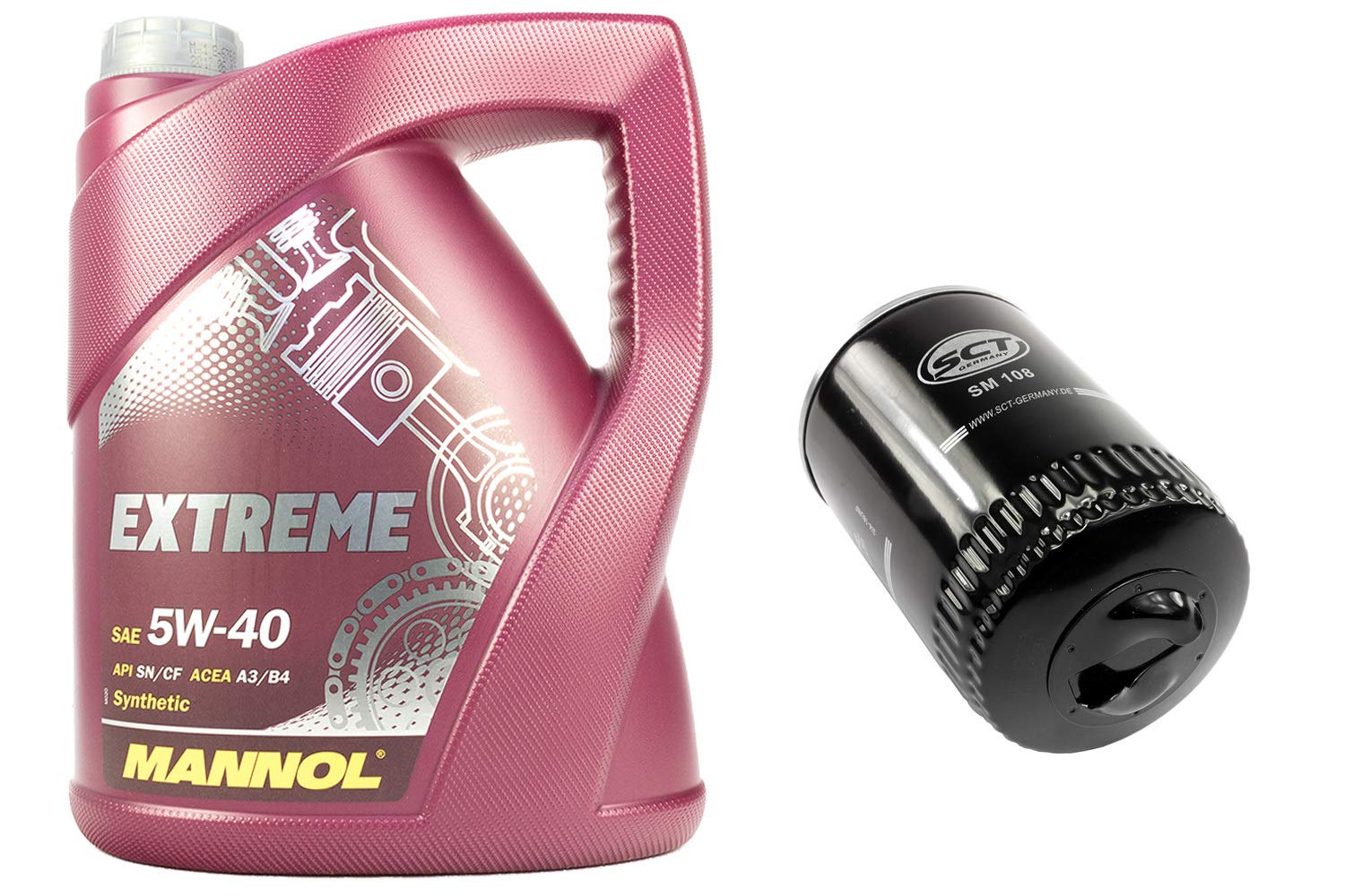 Kit huile moteur 5W40 5 litres + filtre à huile SM108