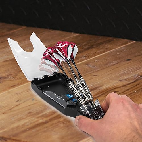 Miniatura 8 de Narwhal Tournament - Dardos de punta de acero de 0.78 oz, paquete de 3 dardos de 5.5 pulgadas con punta de metal y estuche de almacenamiento