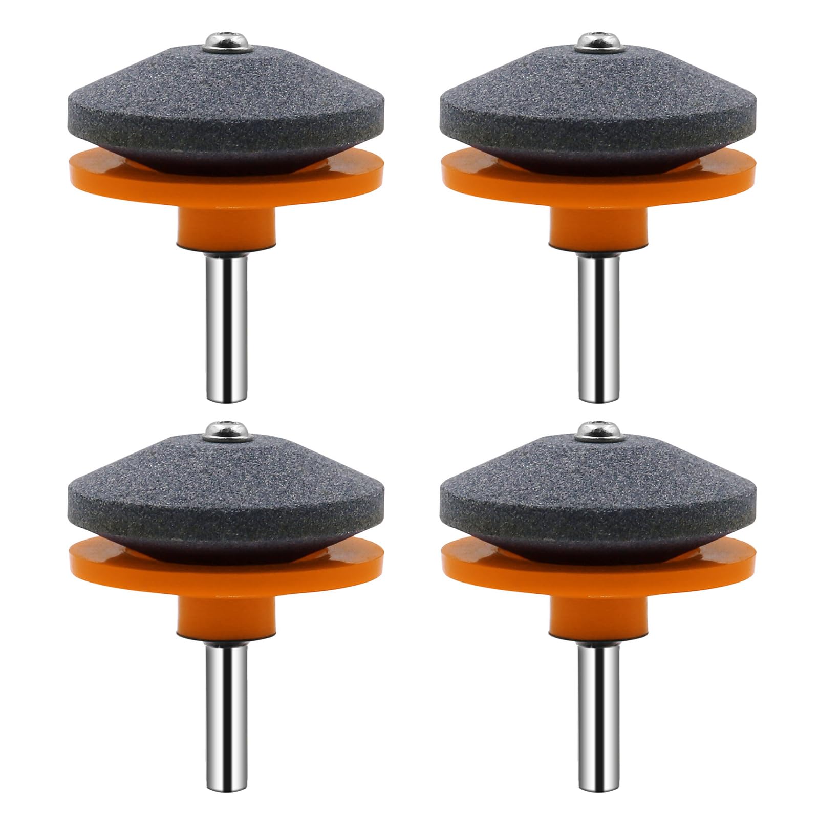Msioytog A 4Pcs Lawnmower Sharpener Rotary Lawnmower Sharpener For Power Drill Hand Grinding Rotary Drill Lawmower Ccessories Grinder For Mowers