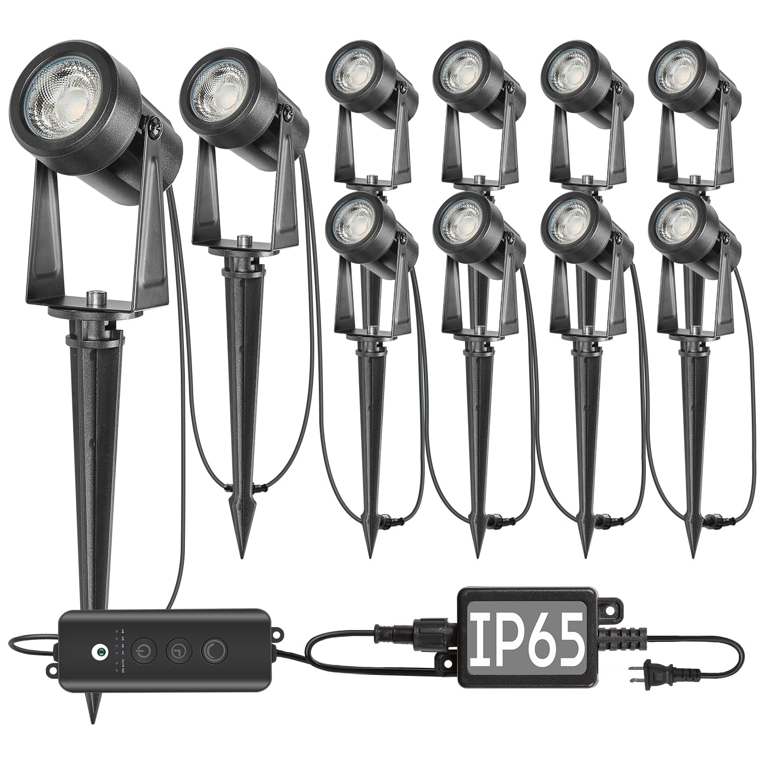 Photo 1 of SUNTHIN 10 Pack Landscape Lights with Dusk to Dawn Sensor