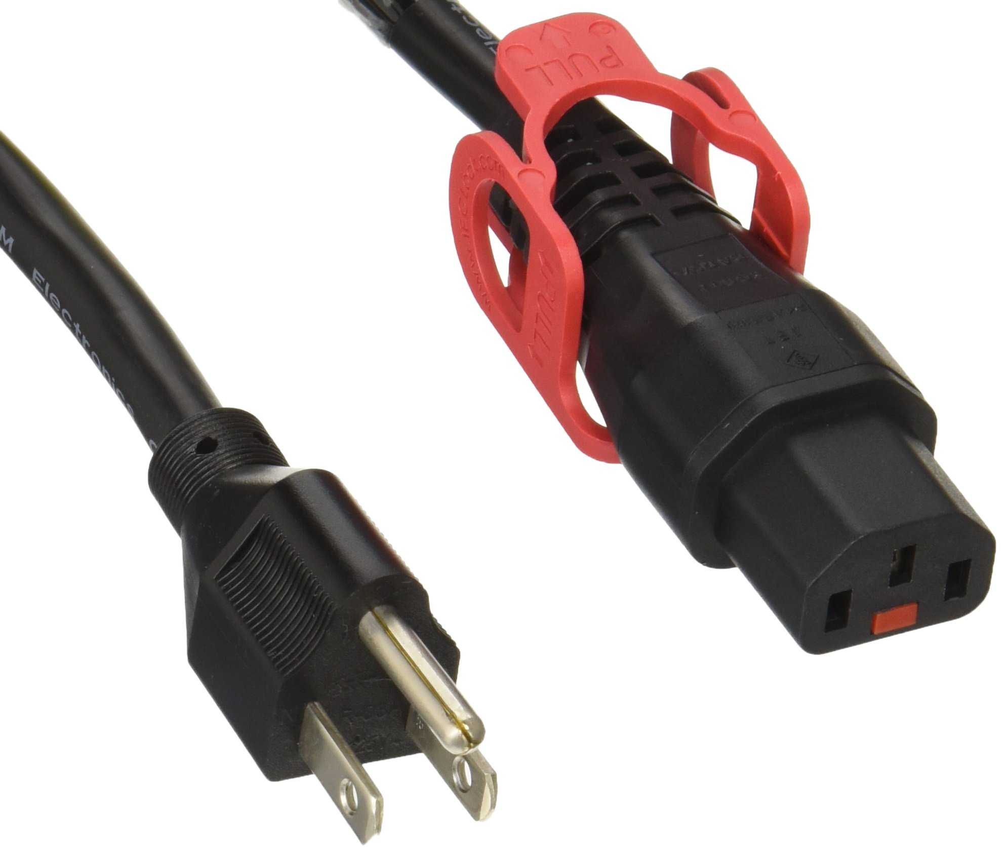 Amazon.co.jp: エイム電子 抜け防止 ロック電源ケーブル NEMA5-15P/IEC