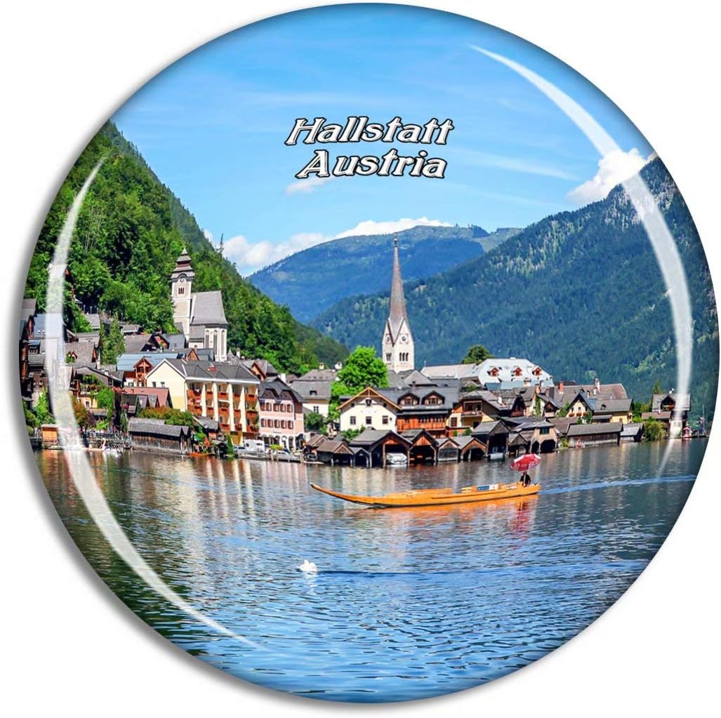 Hallstatt Lake Austria Travel Souvenir 3D Crystal