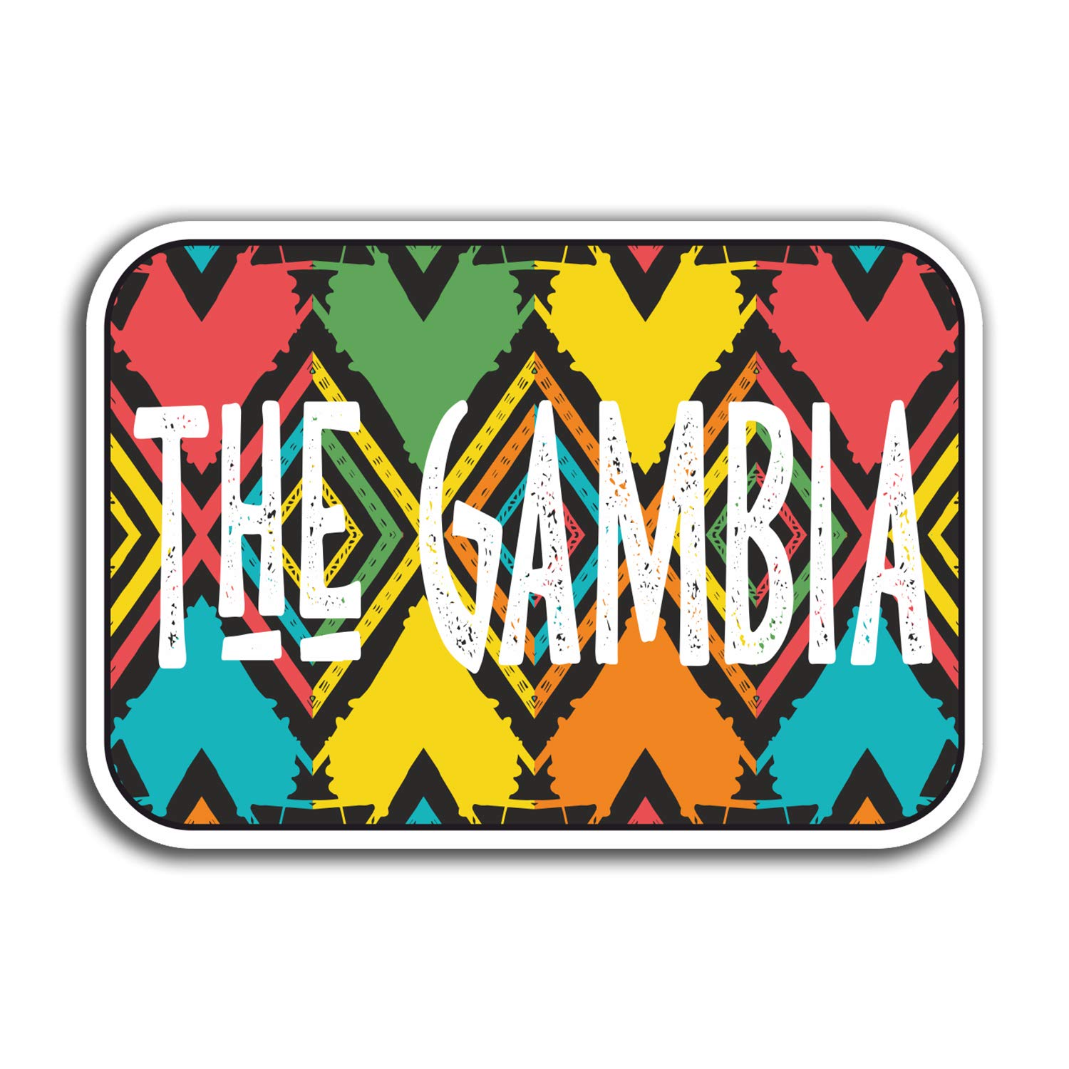 2 x 10cm The Gambia Africa Vinyl Stickers - Travel Sticker Laptop Luggage #23246 (10cm Wide)