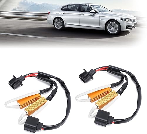 Miniatura 5 de Fydun - Resistencia de carga, 2 unidades de 50 W, 6 , H13 9008, parpadeante de advertencia, cancelador de errores, decodificador LED para luz de