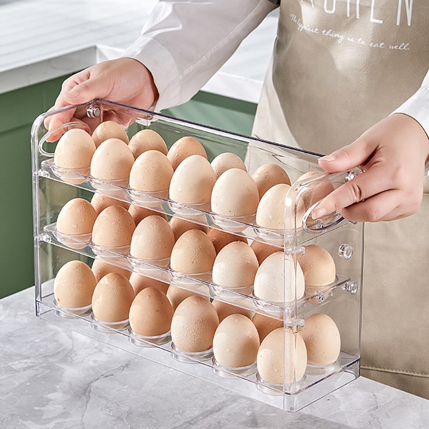 Stackable Elegant Eggs Stand Storage Case Practical Display Holder See Through For Home Accessory And Eggs Storage