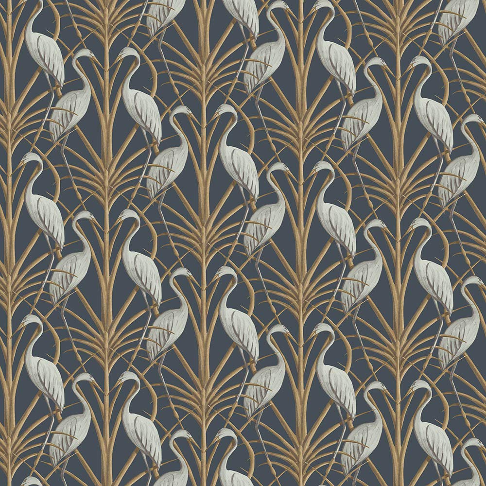 The Chateau by Angel Strawbridge NOUVEAU HERON Wallpaper - 1 x 10 Meter Roll - NAVY