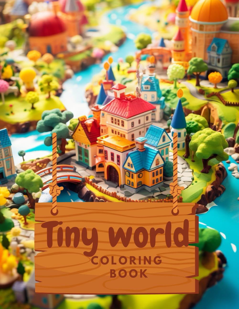 Tiny world: Coloring book for adults 300 pages