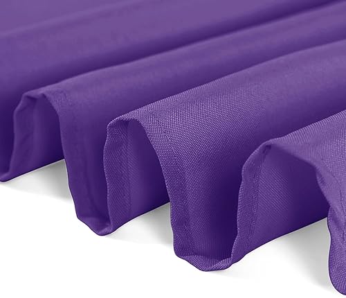 Miniatura 3 de Paquete de 2 manteles redondos impermeables, de poliéster de 108 pulgadas, resistentes a las arrugas, para mesa de comedor, exteriores, fiestas y